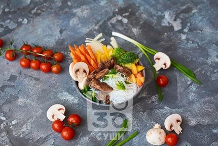 Max фунчоза со свининой в свит чили
