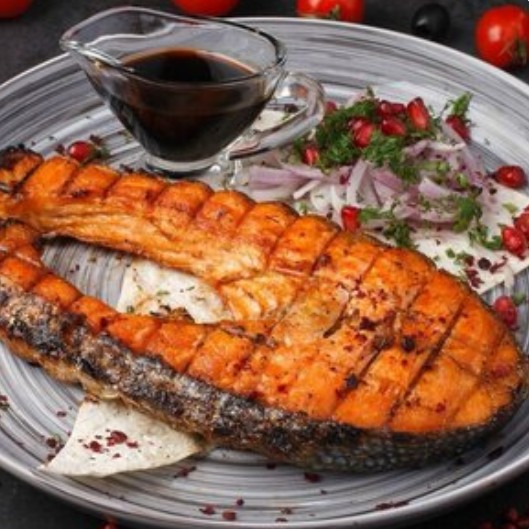 Семга жареная