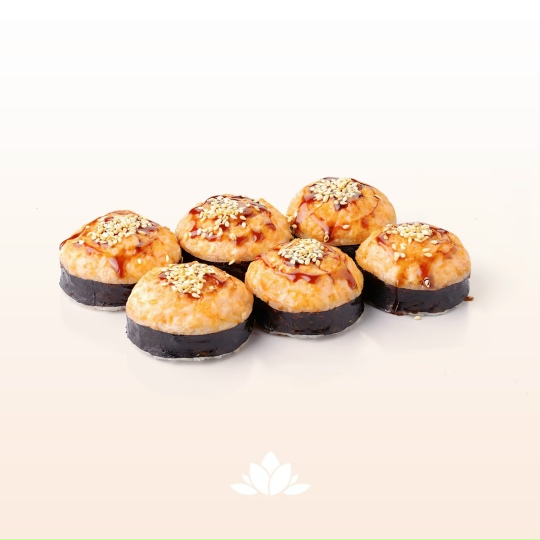 Ролл Запеченный премиум с лососем