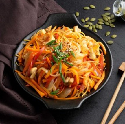 Wok Лапша удон с креветками