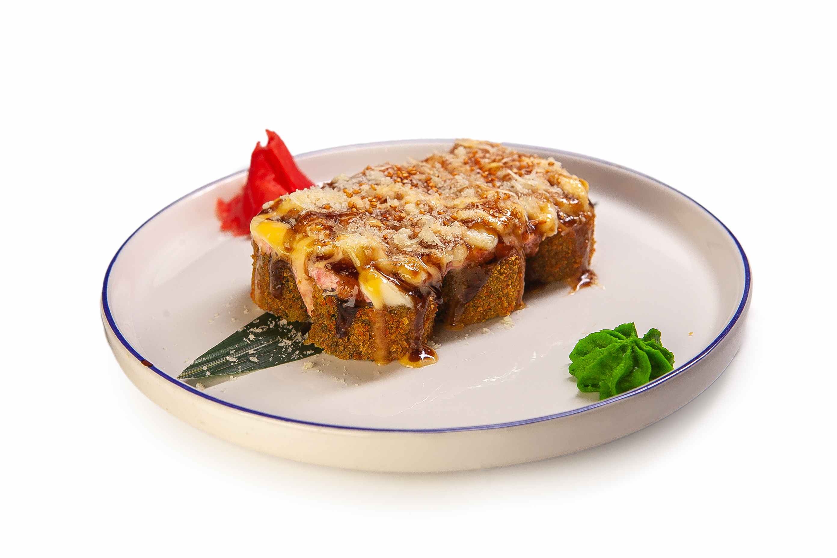 Запеченный с крабом и тигров. креветками