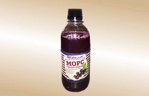 Морс из чёрной смородины 1л