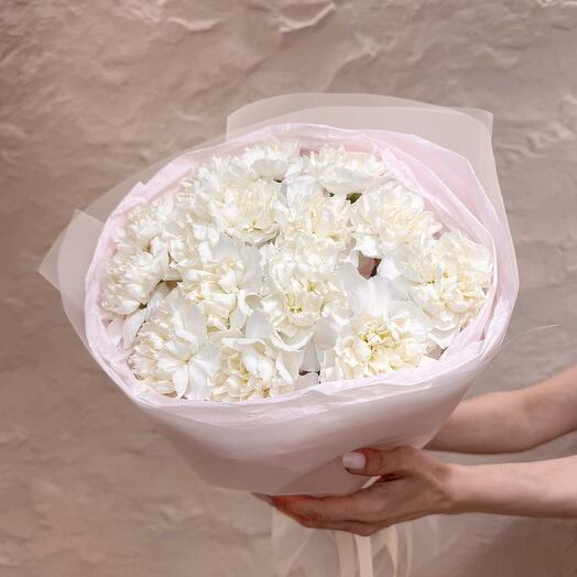 Букет из белых диантусов