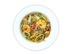 Удон с морепродуктами под соусом терияки