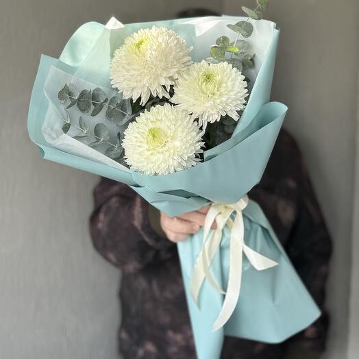 Хризантема одноголовая белая (магнум) 