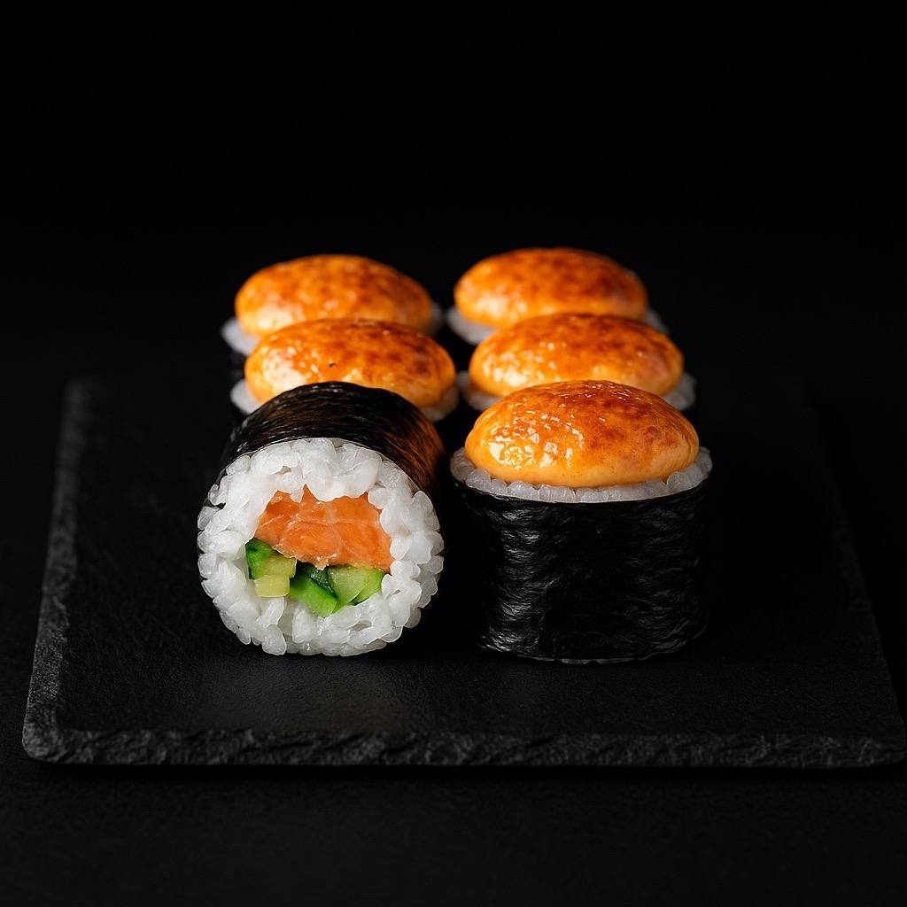 Острый мак с лососем 