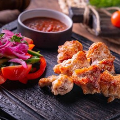 Шашлык из курицы с коул слоу