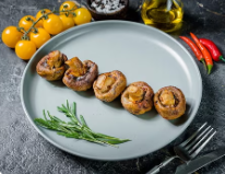 Шампиньоны на мангале