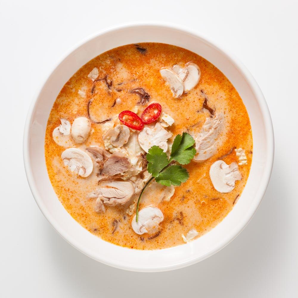 Том кха ( курица грибы )