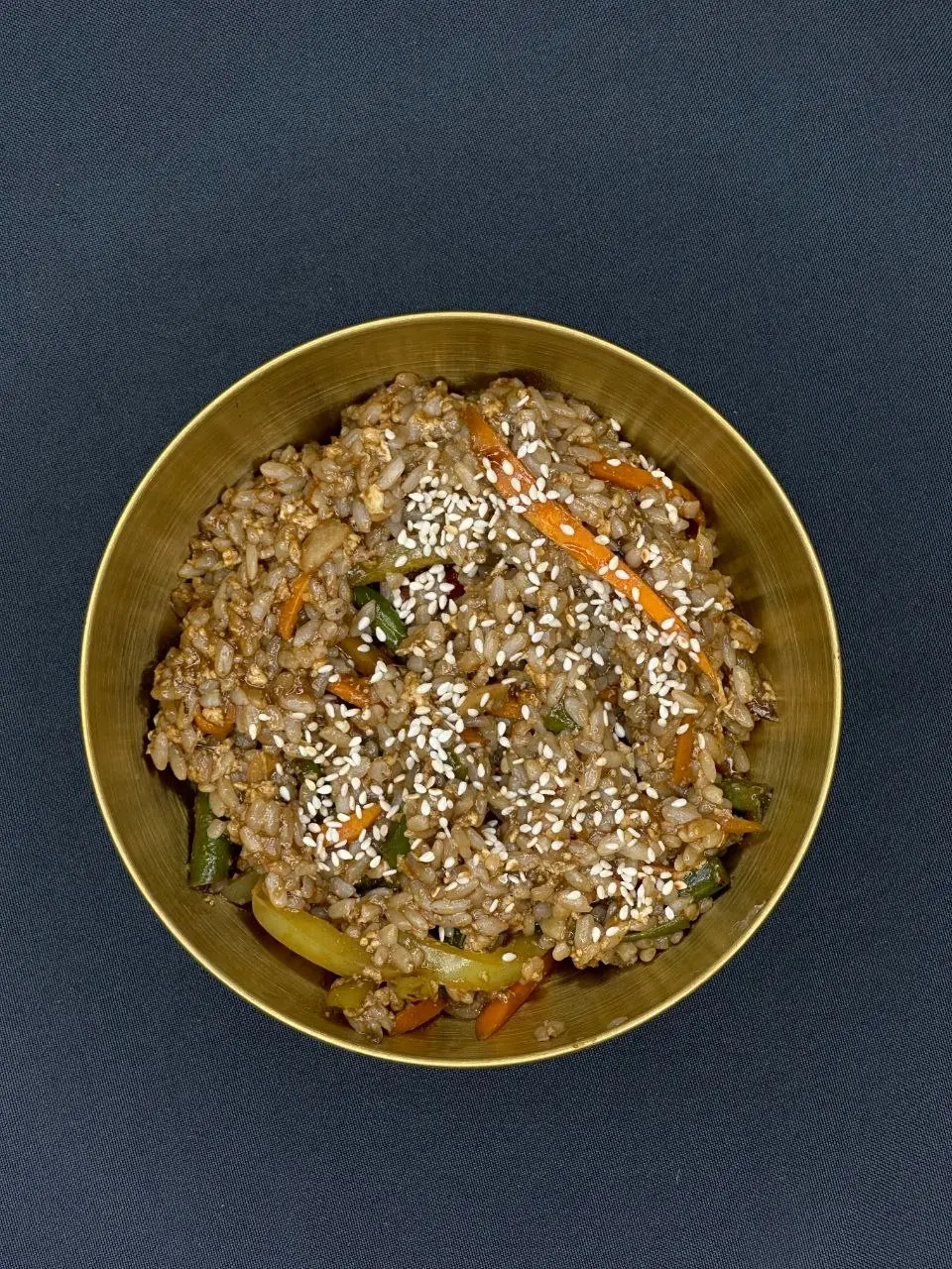 Рис с овощами в терияке