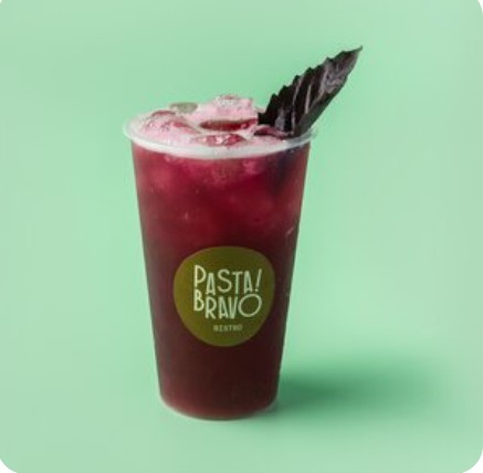 Лимонад клубника-базилик 