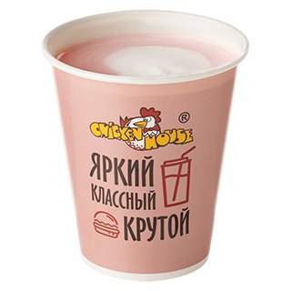 Молочный коктейль клубничный 0,3