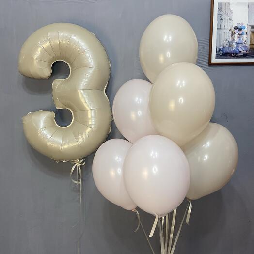 Шары на 3 годика