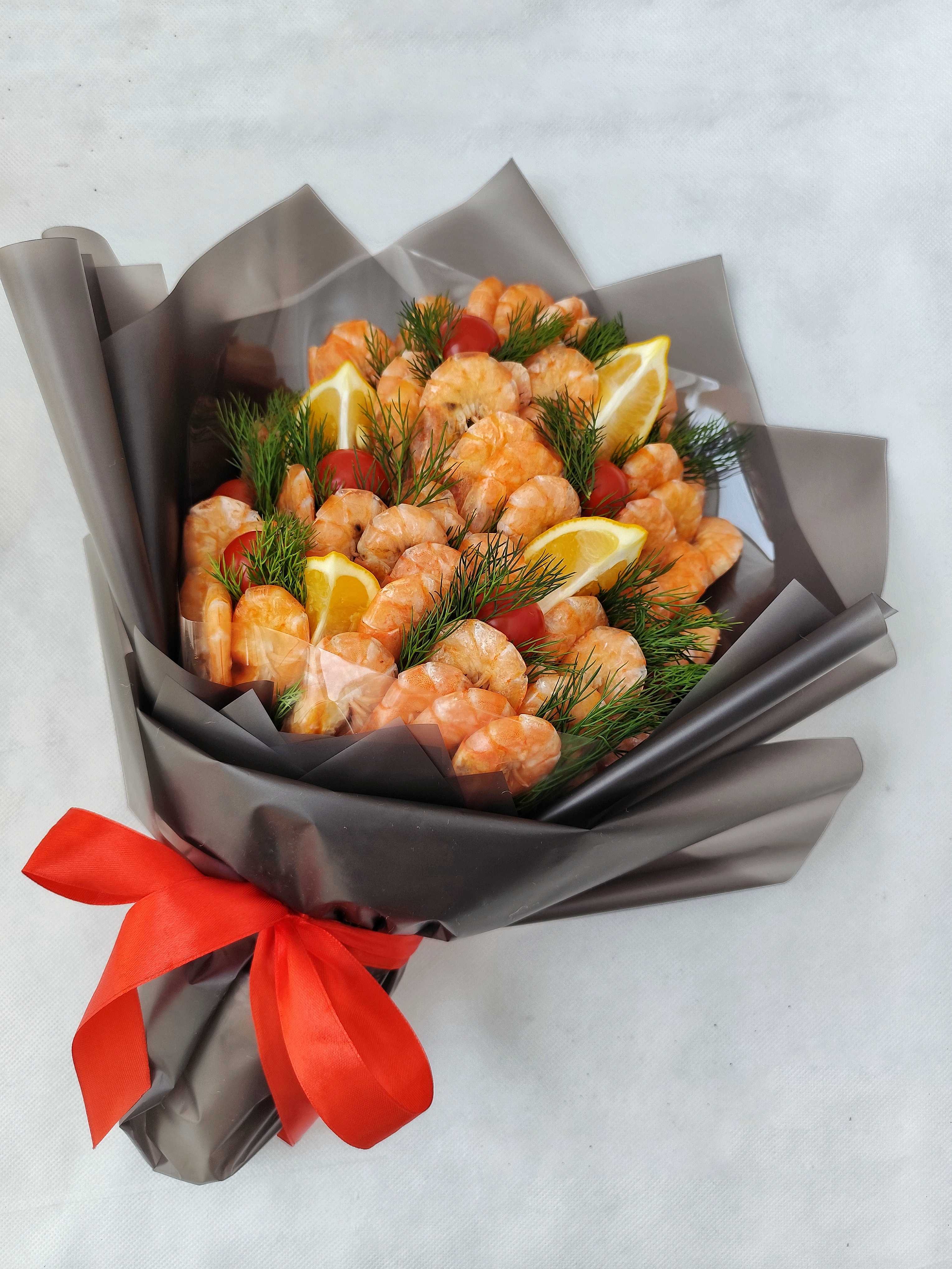 Букет из королевских креветок