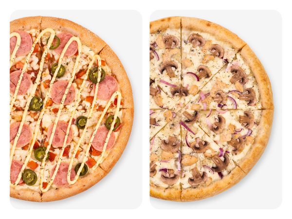 Комбо №3: Пиццы Горыныч и Цыпленок Ранч