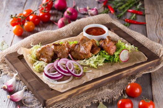 Шашлык из свиной шеи