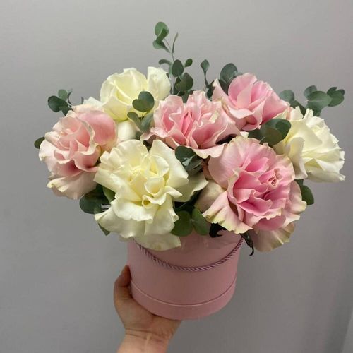 Цветы в коробке "Французская роза "