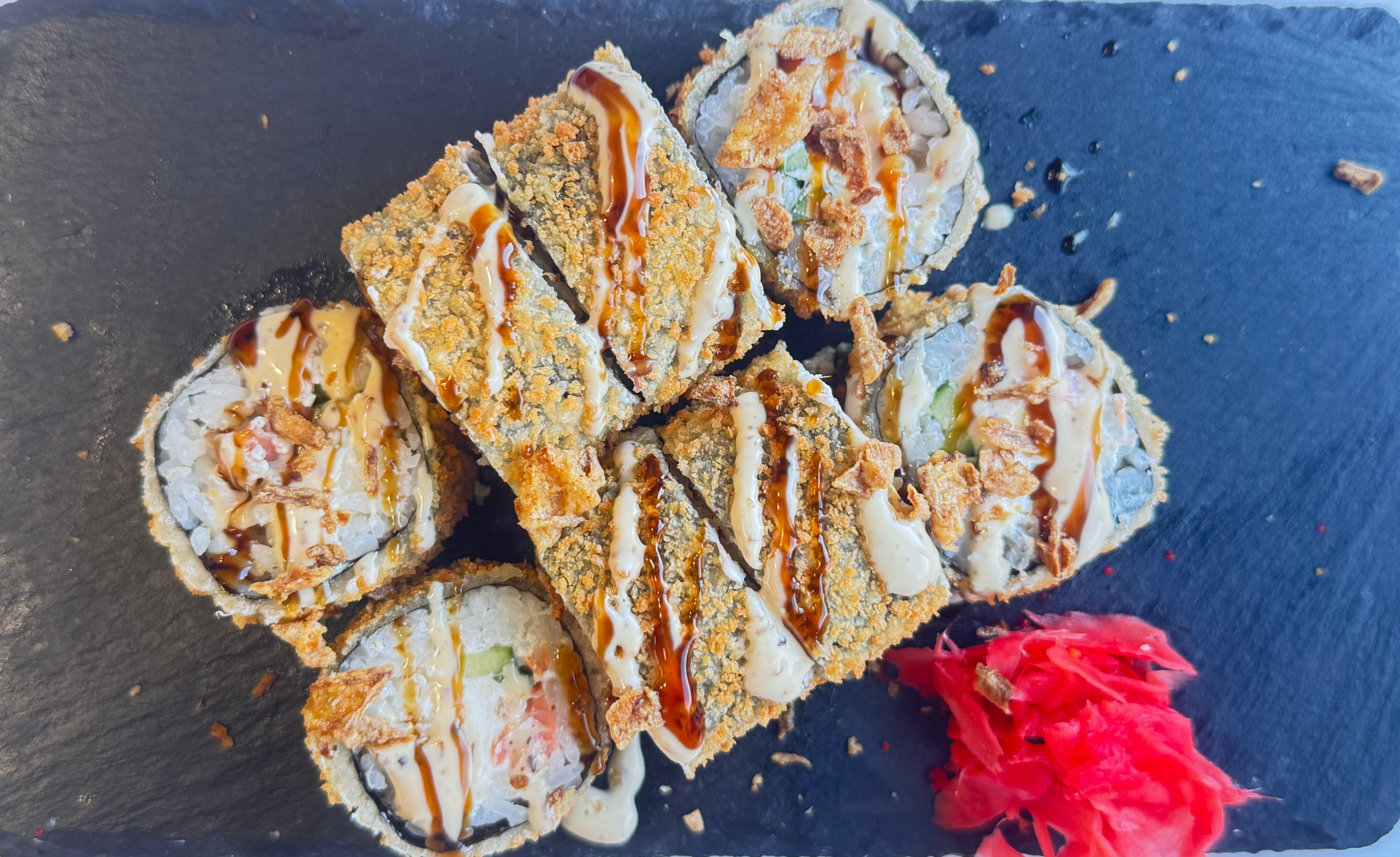 Жареный лосось