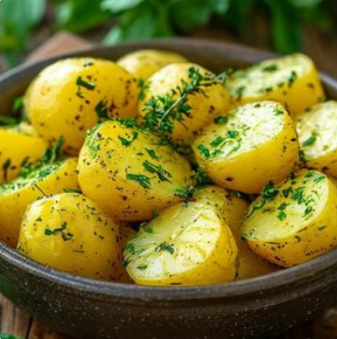 Картофель отварной с зеленью