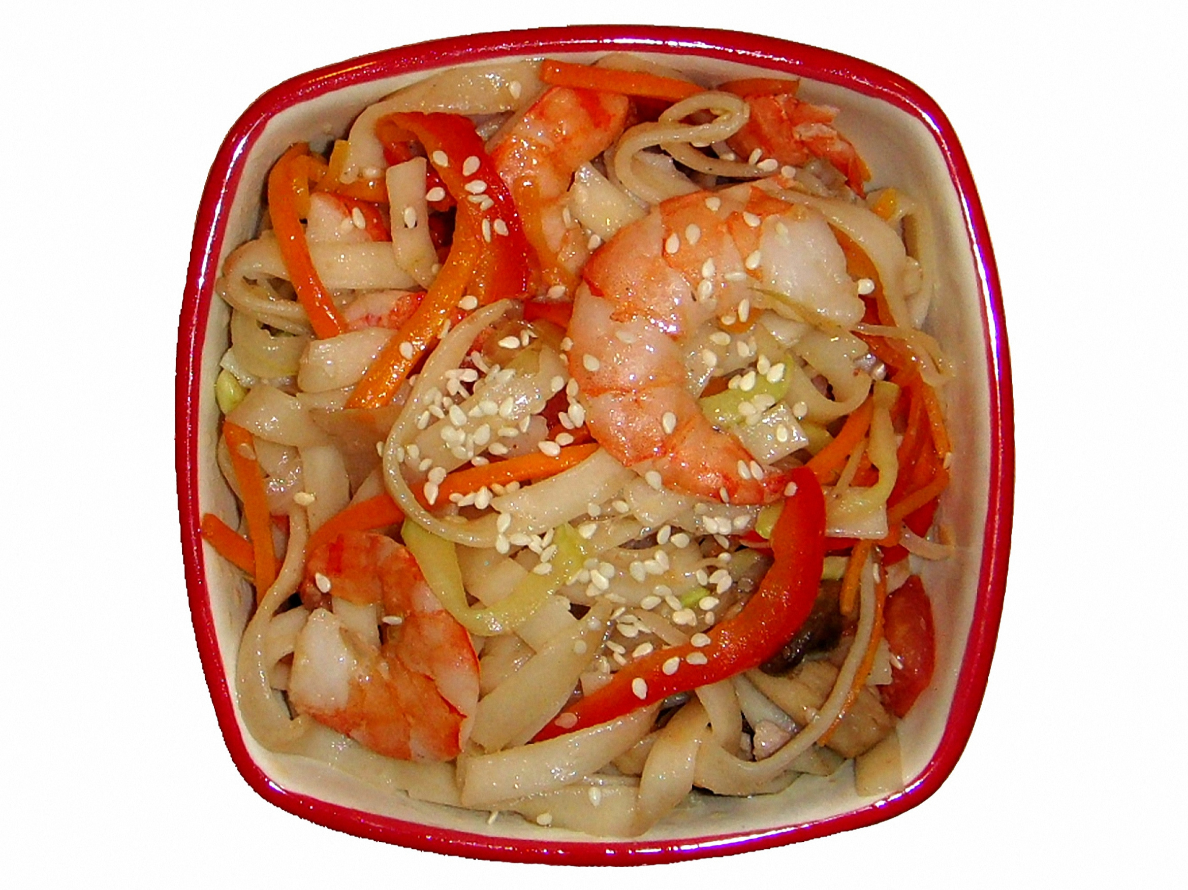 Удон с креветкой