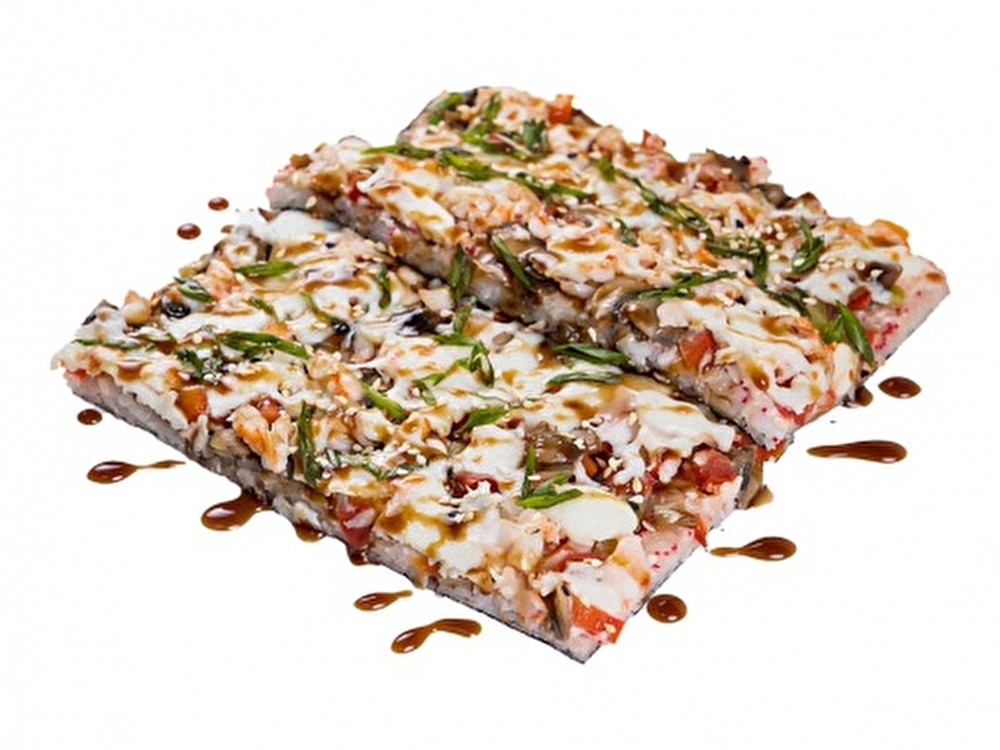 Японская пицца с курицей