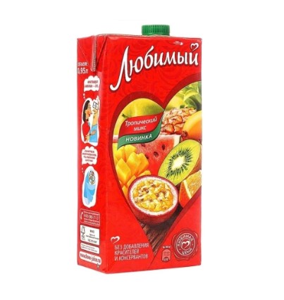 Любимый.0,95л Тропический микс