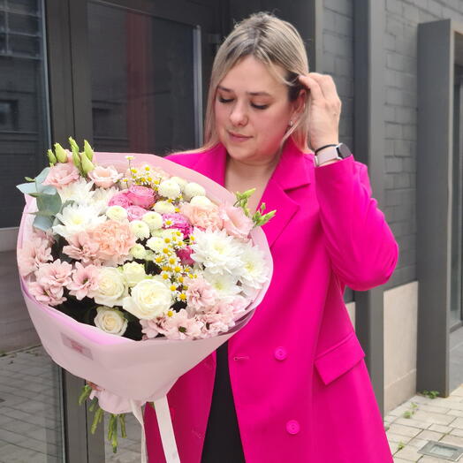 Сборный Объёмный букет 