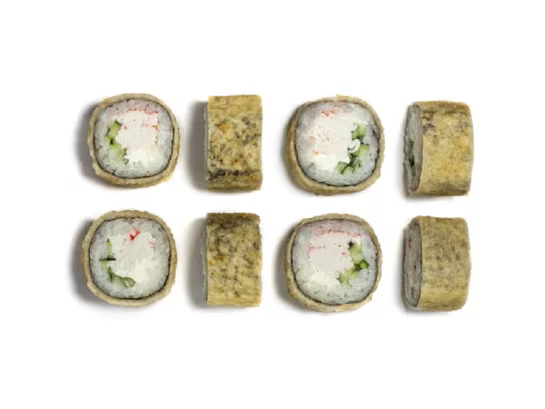 Жареный ролл с крабом