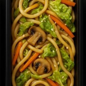 Лапша удон с овощами в соусе сладкий Чили