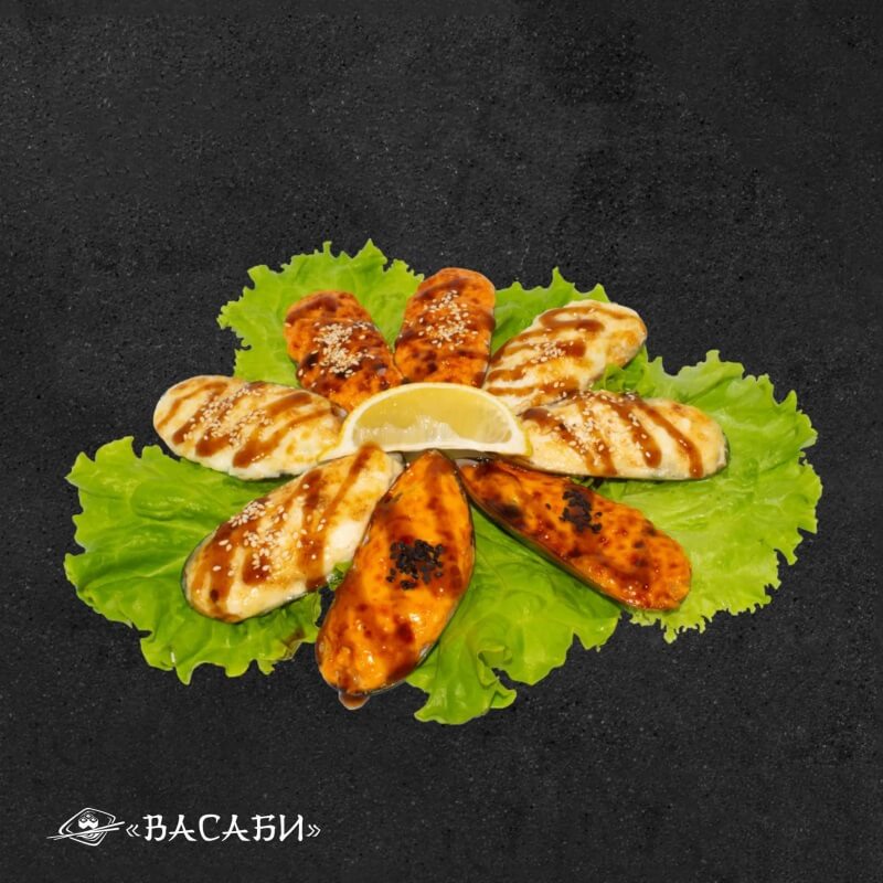 Запечённые Мидии Ассорти