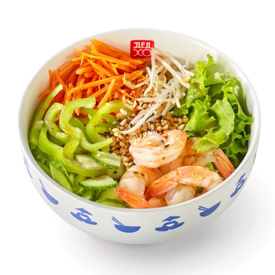 Салат по-Вьетнамски с креветками