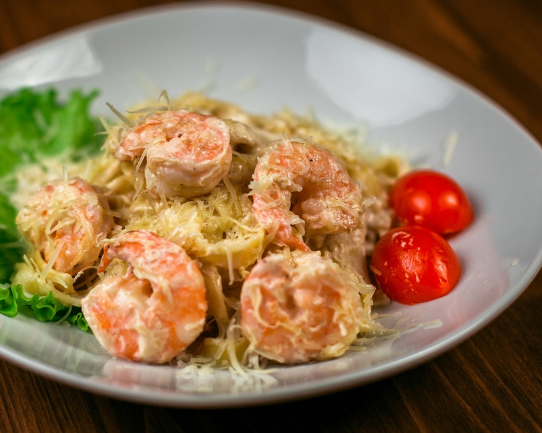 Паста с креветками