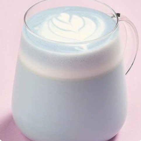 Голубая матча Черника-ваниль