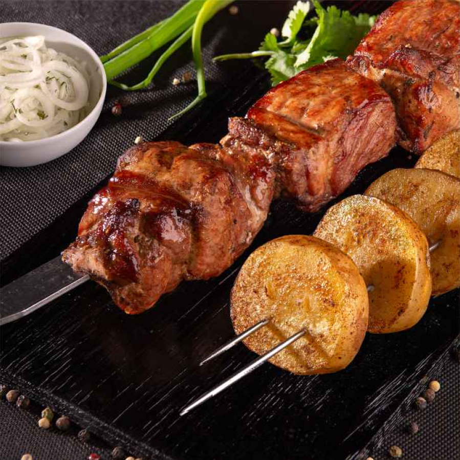Мини сет с шашлыком из cочной свинины