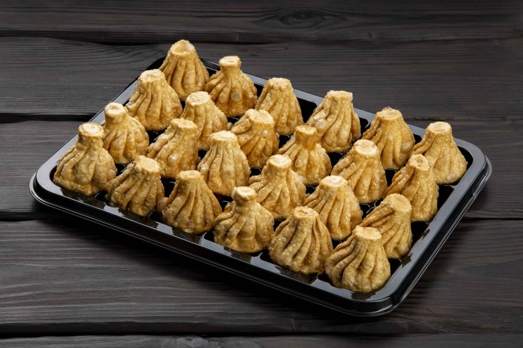 Мини-хинкали с говядиной и свининой жаренные на 4-6 персоны 1200гр