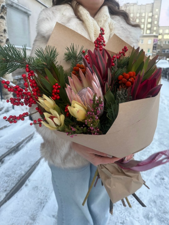 Букет с протеей
