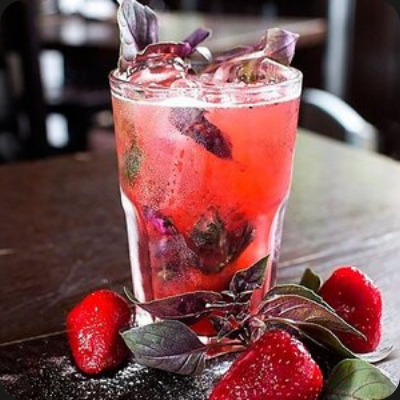 Домашний лимонад клубника