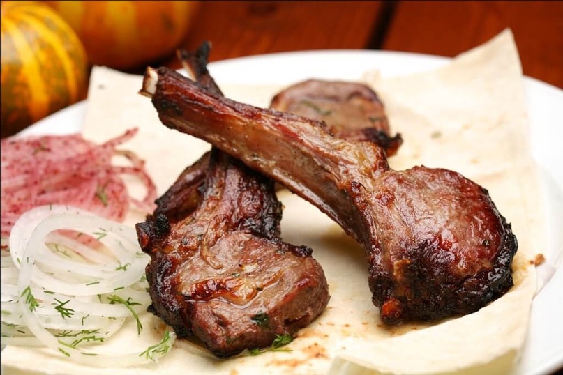 Баранина на косточке шашлык