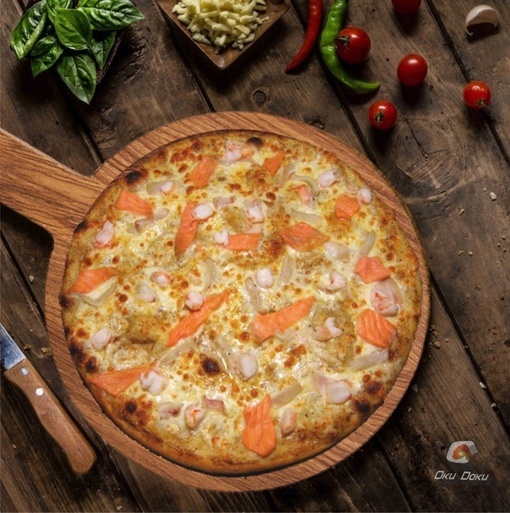 С морепродуктами 25 см