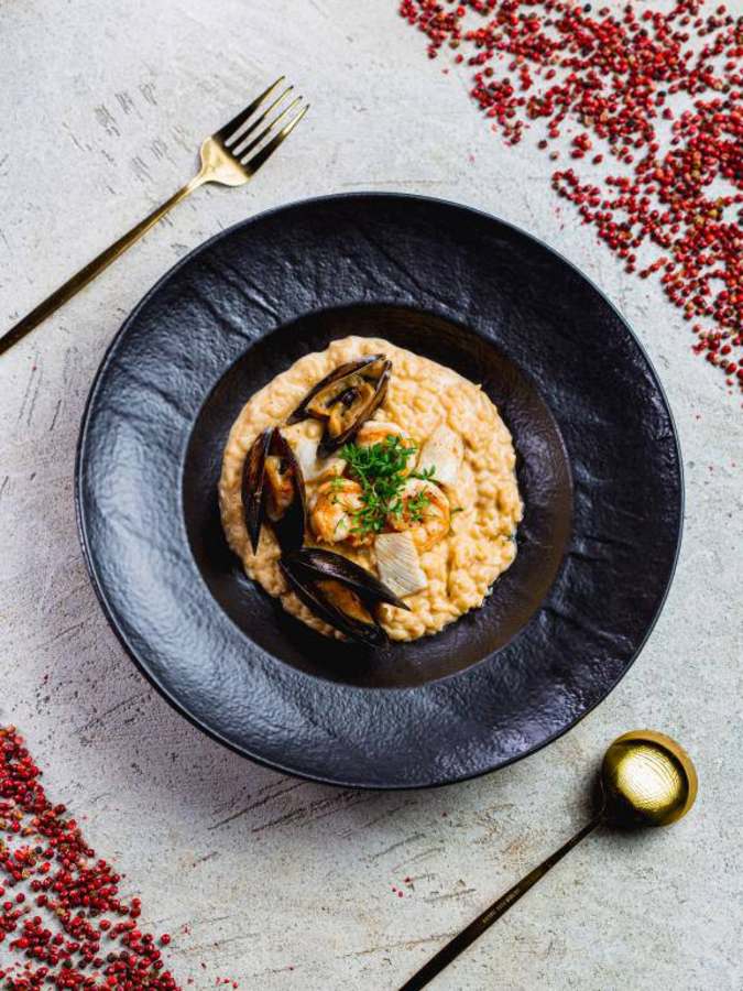 *Ризотто с морепродуктами