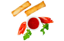 Рисовые рулетики с мясом