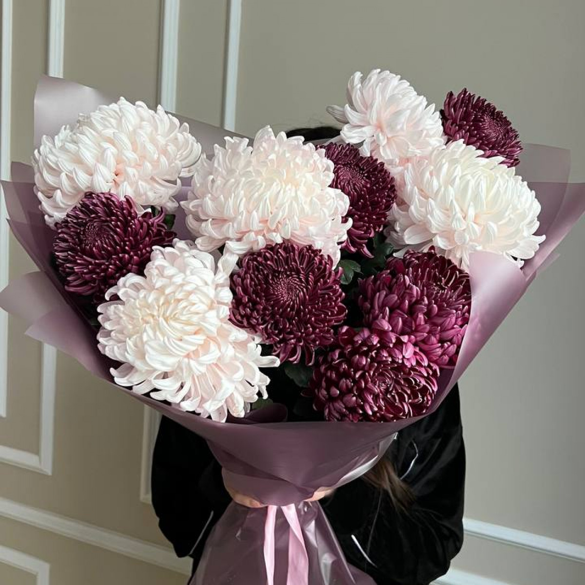 Моно букет из хризантем (предзаказ)