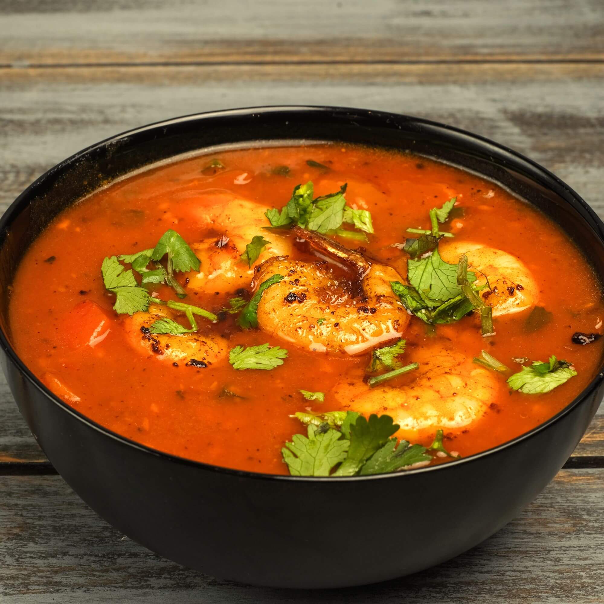 Chilly prawns