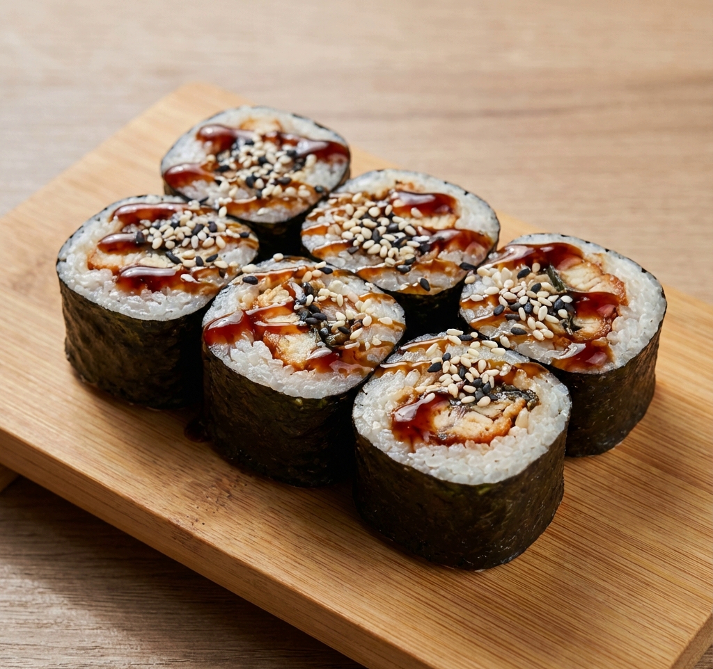 Классический ролл с угрём