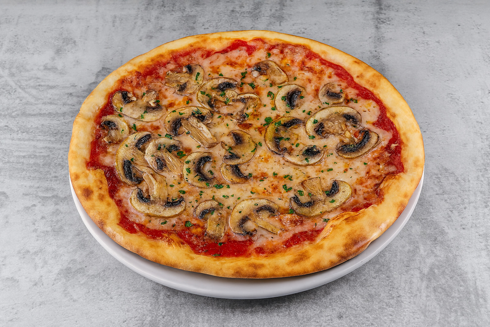 Пицца с шампиньонами