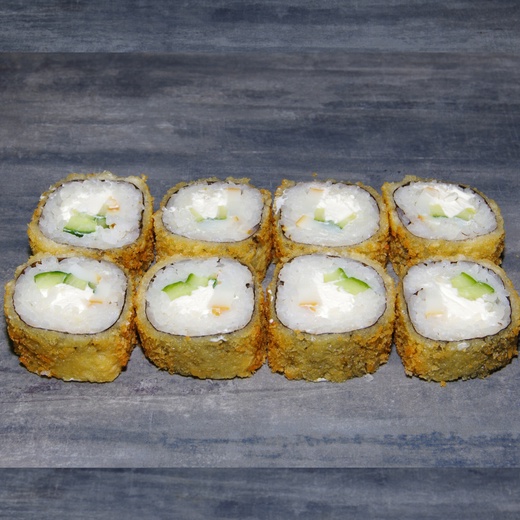Жаренный с цыплёнком и огурцом