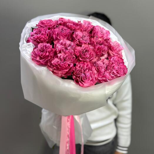 Букет пион розы Кантри блюз