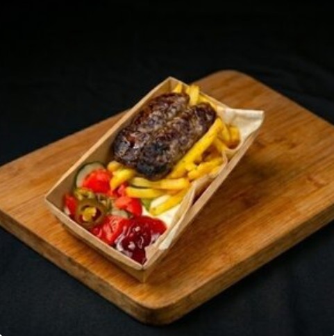 Люля-кебаб с картошкой фри