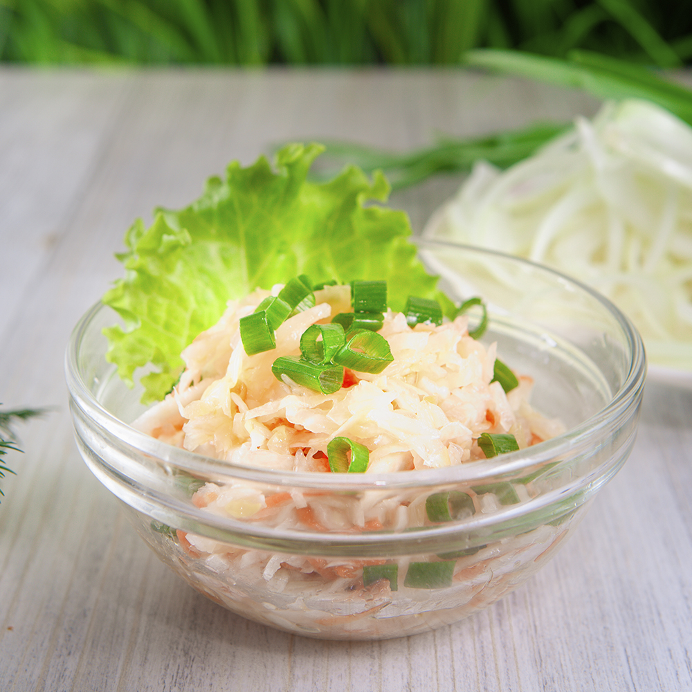 Капуста квашенная с репчатым луком