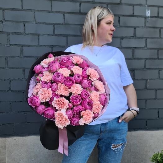 Кустовые розы, пионовидная роза 